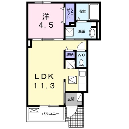 ヴィラ東湊の物件間取画像